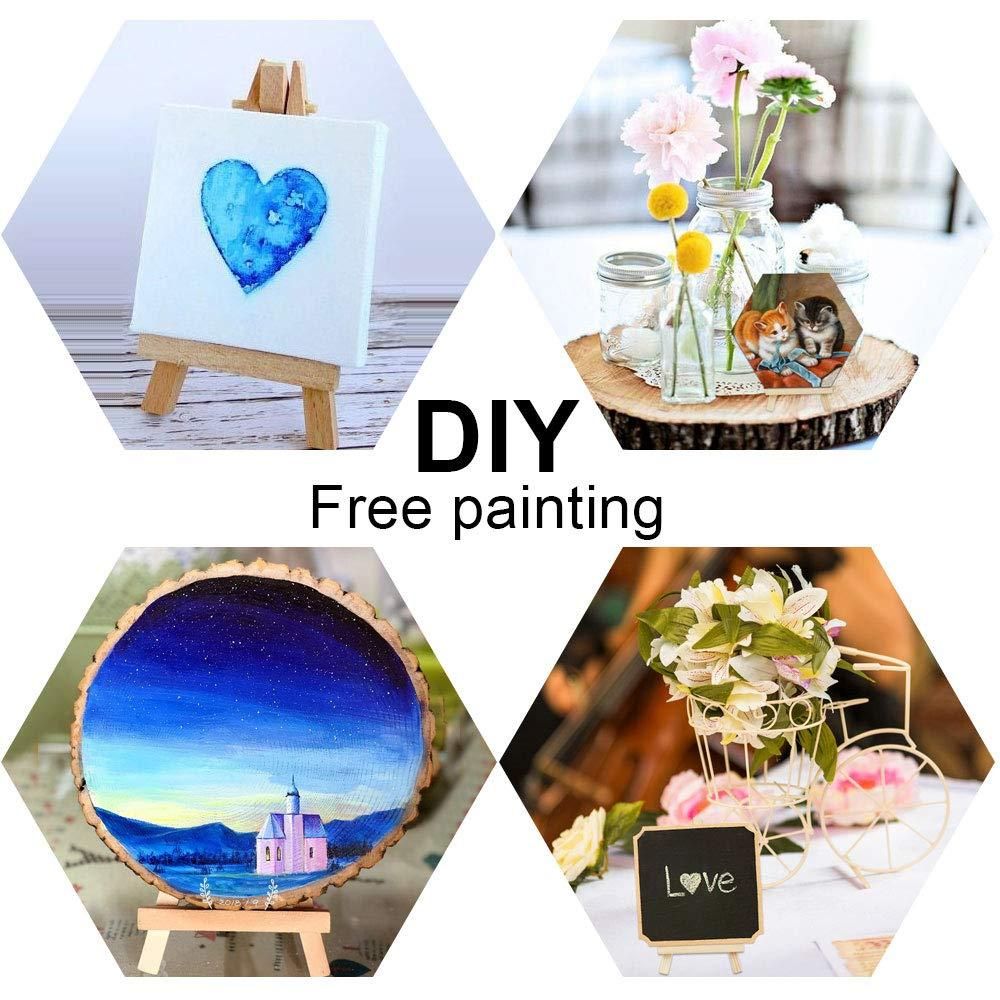 10 Pieces Mini Natural Wood Tripod Easel Photo Painting