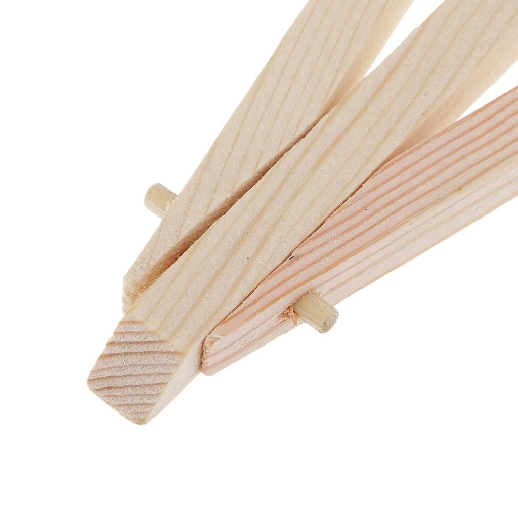 10 Pieces Mini Natural Wood Tripod Easel Photo Painting