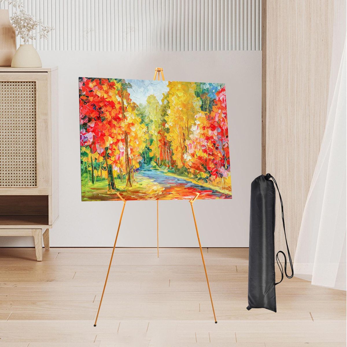 Tripod Display Easel Stand Holder Wood Board Home Party Folding Artist