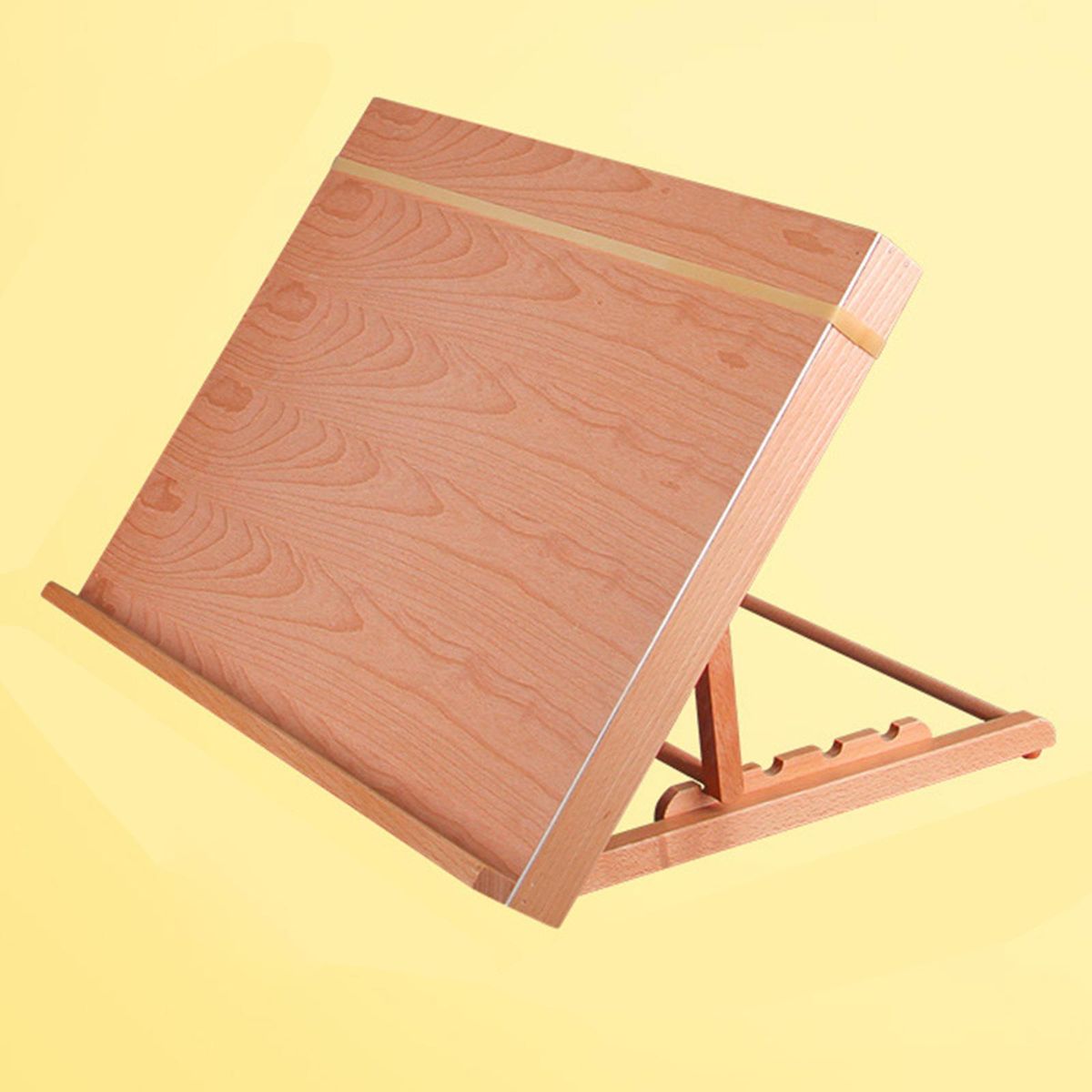 Tabletop Sketch Box Easel -Adjustable & Portable Beech