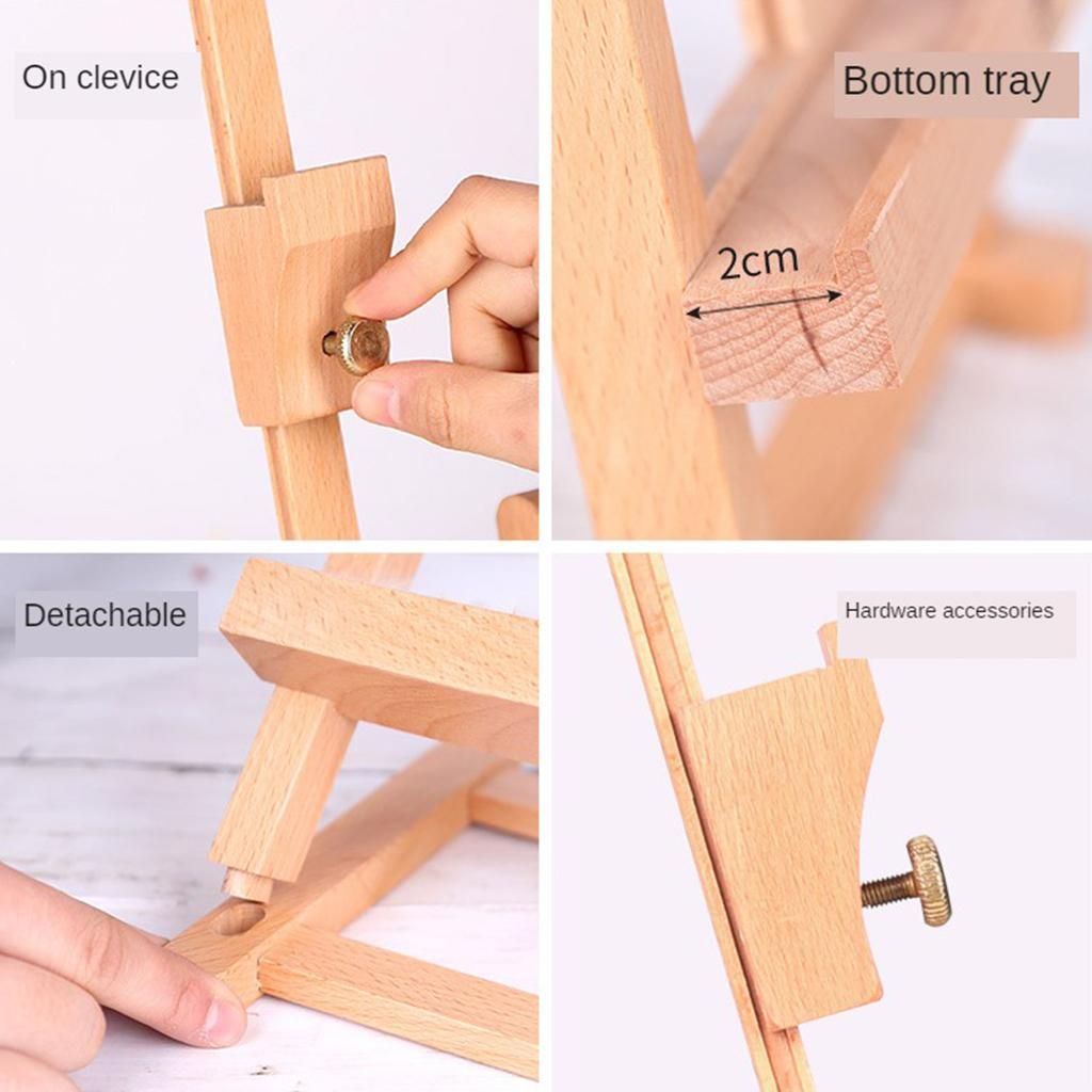 Wooden Easel Artist Easels Display Stand Shelf Holder Art Painting