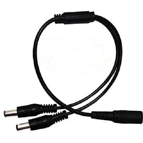 1 To 2 Way DC Power Splitter Cable Barrel Plug For CCTV Cameras LED Light Strip