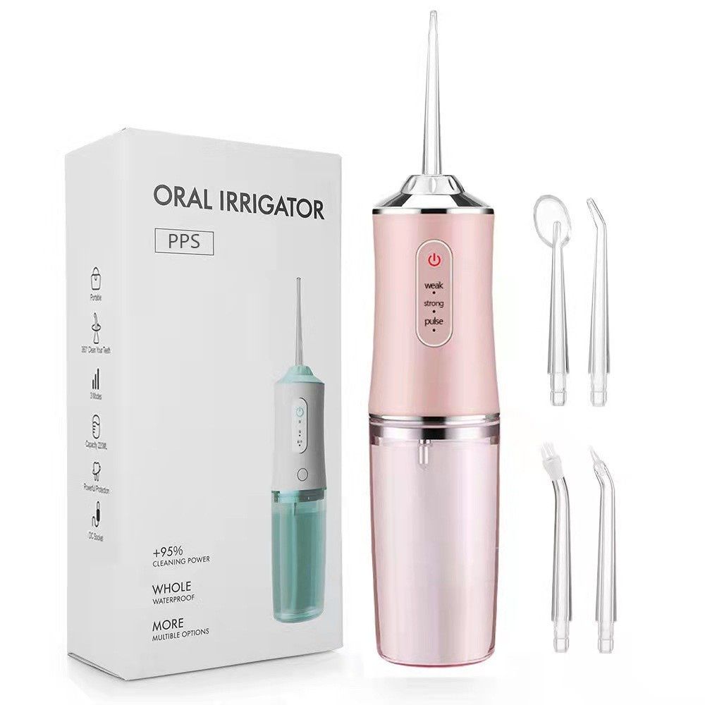 Electric Flosser Oral Care Water Flosser 4 Heads 220ML