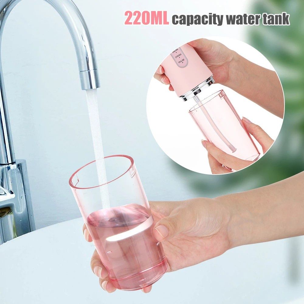 Electric Flosser Oral Care Water Flosser 4 Heads 220ML