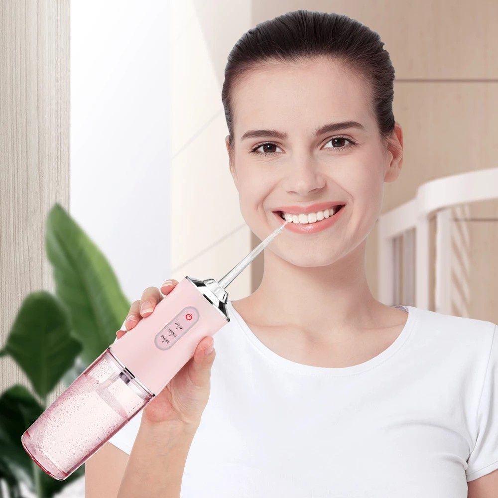 Electric Flosser Oral Care Water Flosser 4 Heads 220ML