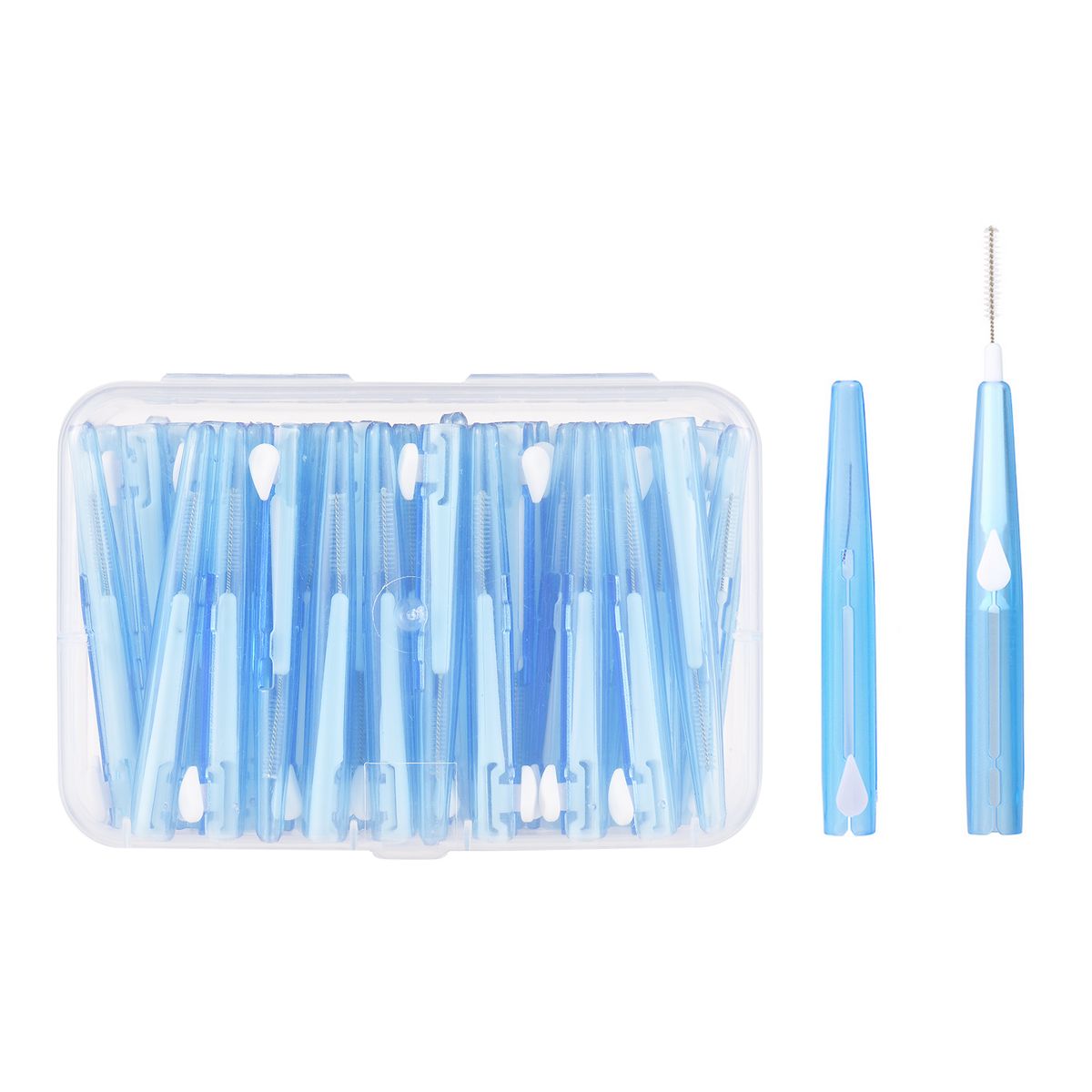 60Pcs/Box Dental Floss Picks Refill Inter-dental Brush Teeth
