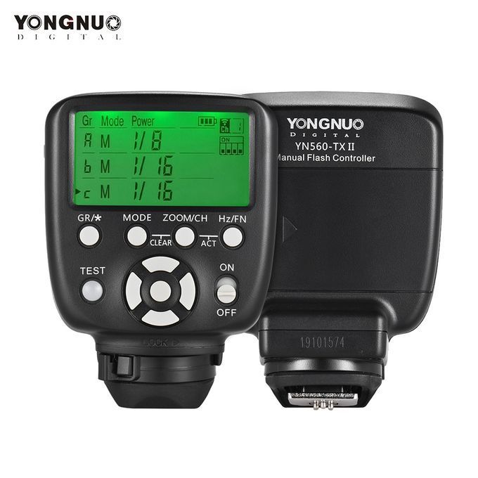 Yongnuo YONGNUO YN560-TX II Manual Flash Trigger Remote Controller LCD Transmitter For Nikon DSLR Camera To YN560III/YN560IV/YN660/YN968N/YN860Li Speedlite RF-602/RF603/RF603 II/RF605 Receiver
