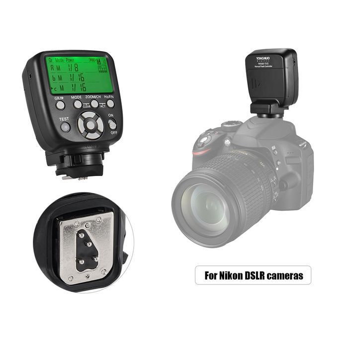 Yongnuo YONGNUO YN560-TX II Manual Flash Trigger Remote Controller LCD Transmitter For Nikon DSLR Camera To YN560III/YN560IV/YN660/YN968N/YN860Li Speedlite RF-602/RF603/RF603 II/RF605 Receiver