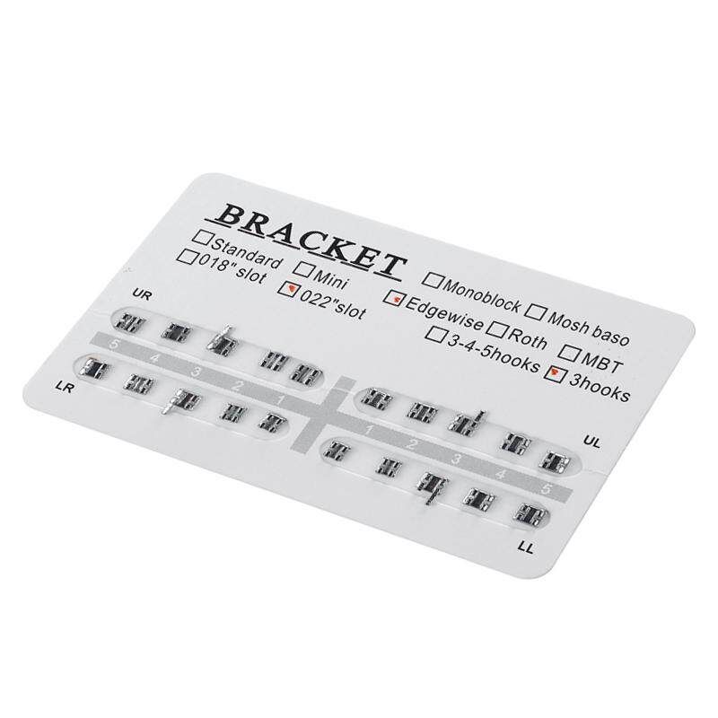 200Pc/10Pack Dental Orthodontic Ultrathin Metal Bracket Braces Slot.022" Hooks 3