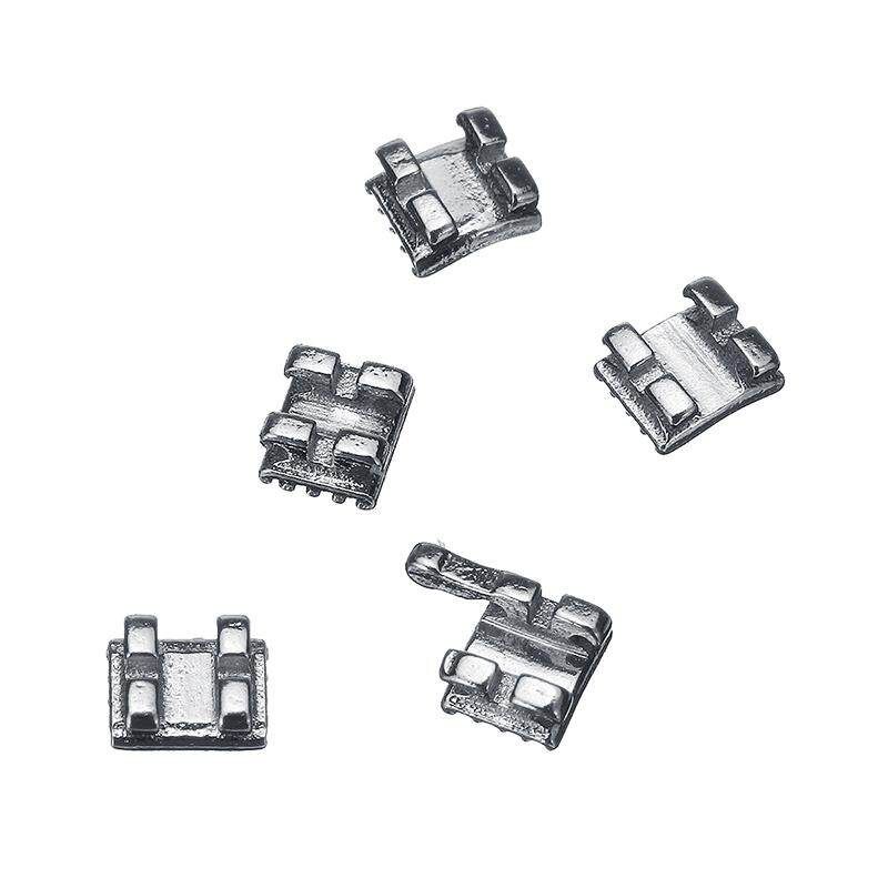 200Pc/10Pack Dental Orthodontic Ultrathin Metal Bracket Braces Slot.022" Hooks 3