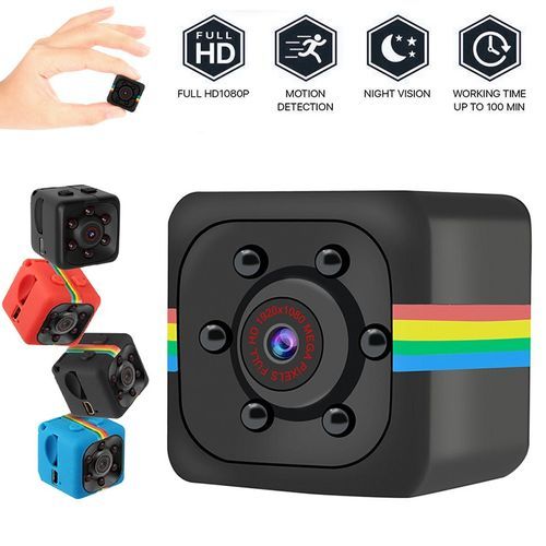 SQ11 Mini Camcorder 1080P Sports Mini Camera DV DVR Night Vision Monitor Micro Small Camera Video Recorder Cop Pockcam Sq13(Standard Cam)(Red)