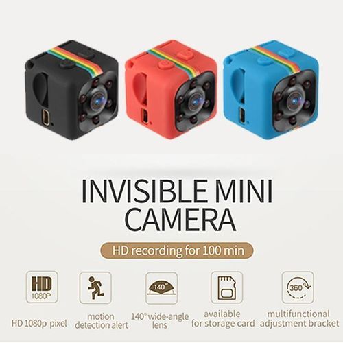 SQ11 Mini Camcorder 1080P Sports Mini Camera DV DVR Night Vision Monitor Micro Small Camera Video Recorder Cop Pockcam Sq13(Standard Cam)(Red)