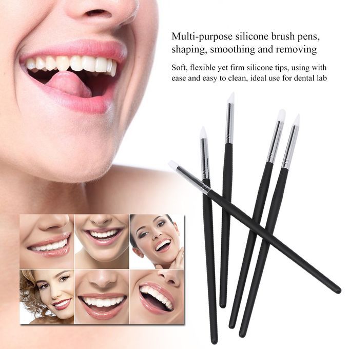 5 Pcs Dental Silicone Brush Pens Dental Shaping Tooth Tool
