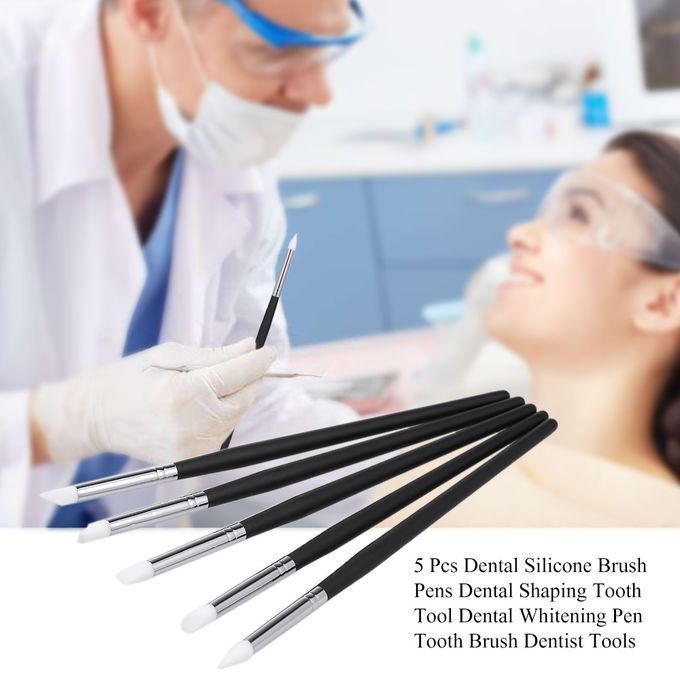 5 Pcs Dental Silicone Brush Pens Dental Shaping Tooth Tool