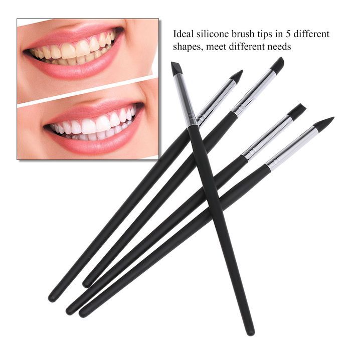 5 Pcs Dental Silicone Brush Pens Dental Shaping Tooth Tool