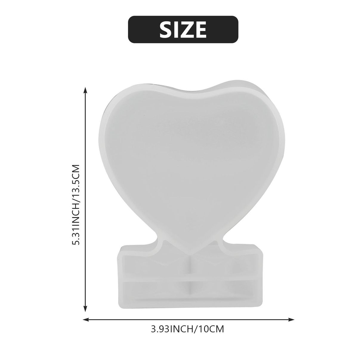 Resin Mold for Photo Heart Shape Silicone Epoxy Molds for Casting and