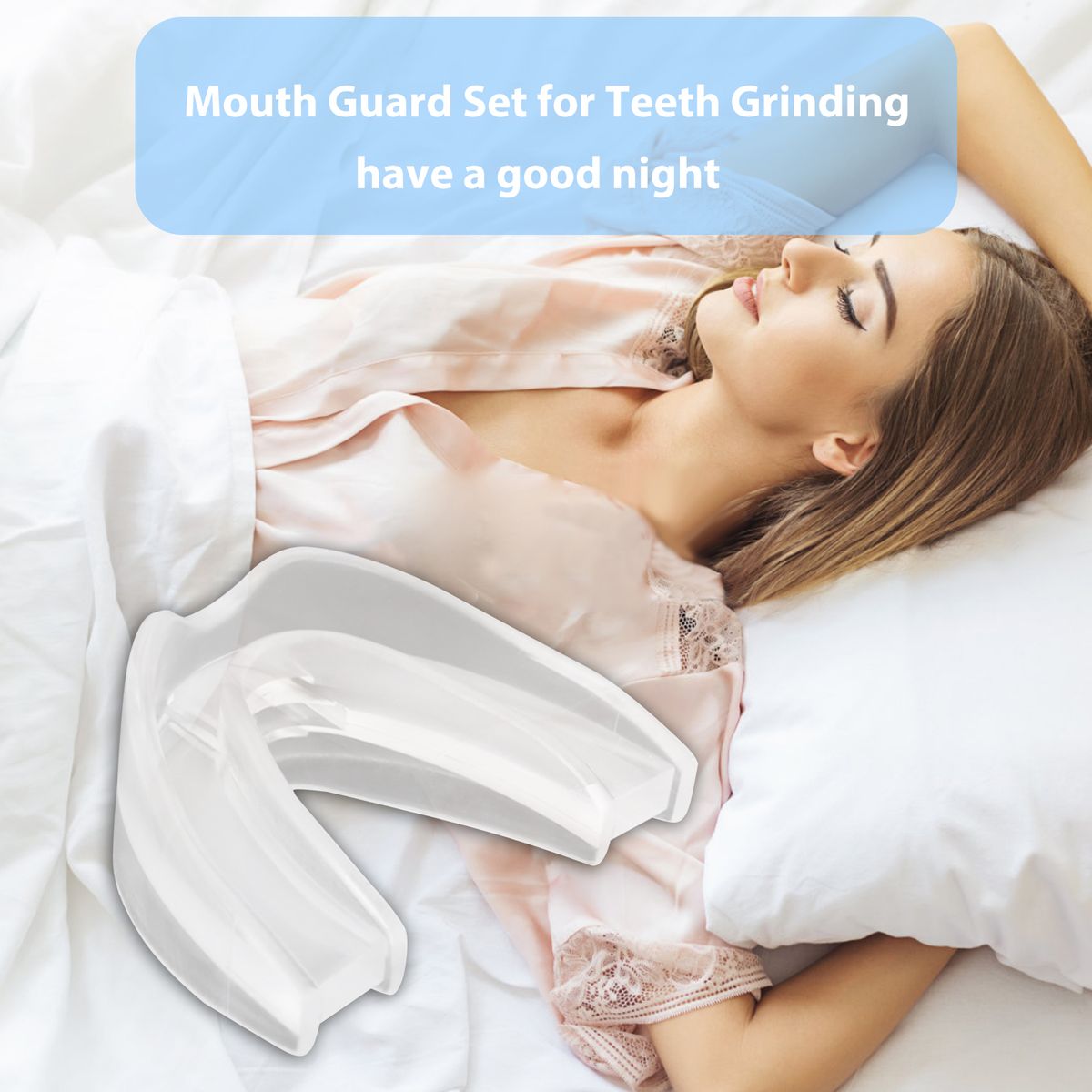 Moldable Teeth Guard With Storage Case Anti-snoring Device