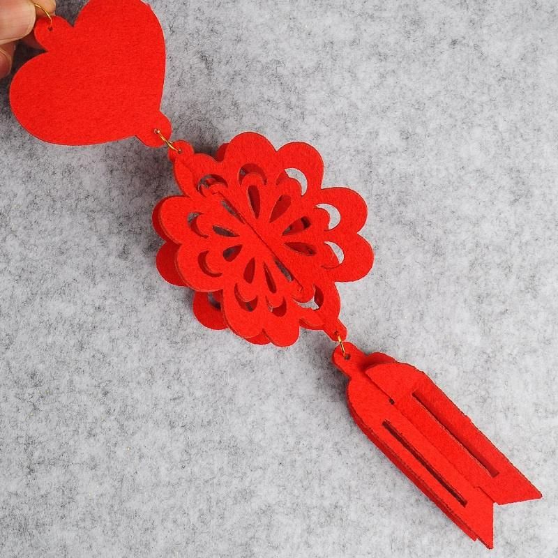 2PCS Good Fortune Red Lanterns for Chinese New Year Spring