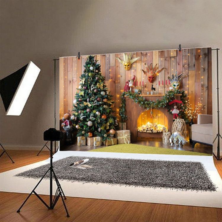 Birthday Party Game Hanging Cloth Christmas Background Cloth Photography Studio Props, Size:1.2m X 0.8m