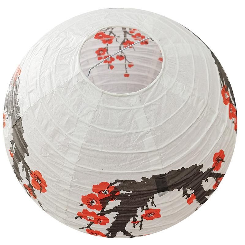 12-Inch Cherry Blossom Chinese Paper Lanterns (Set of 5,