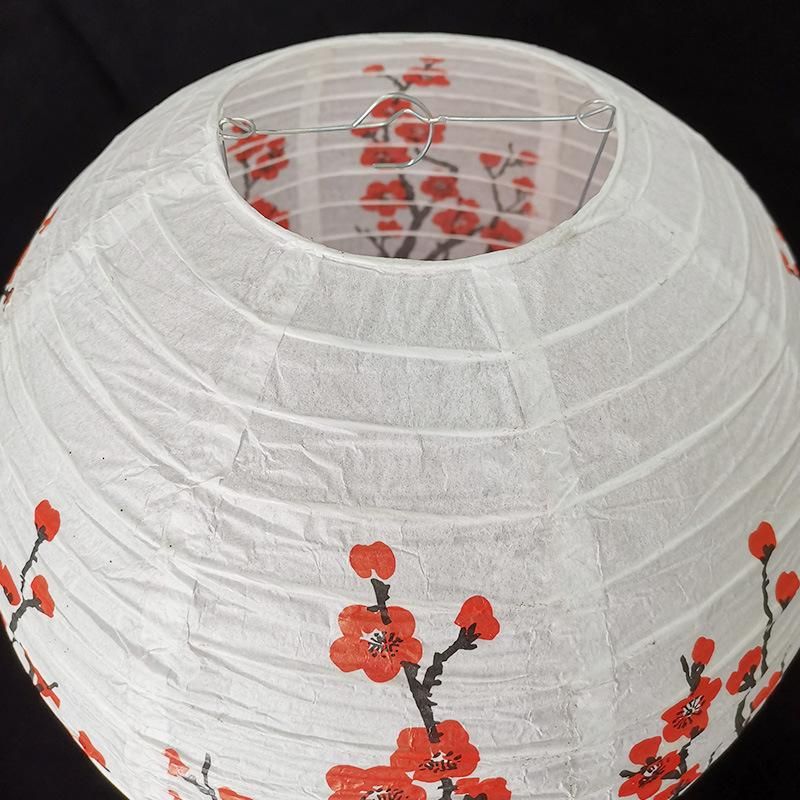 12-Inch Cherry Blossom Chinese Paper Lanterns (Set of 5,