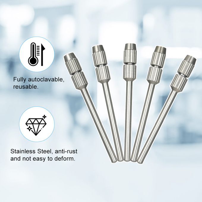 5pcs Dental Drill Bur Adapter Converter 2.35mm To 1.6mm /
