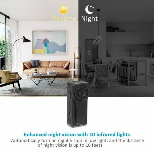 WIFI Mini A6 Cam Body Worn Cameras 170 Degree Video Recorder Security PockPolice Camera HD 1080P Wireless IP Camare Dashcam( )