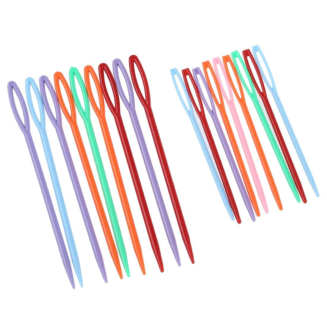 18 pcs Plastic Hand Sewing Yarn Darning Tapestry Needles
