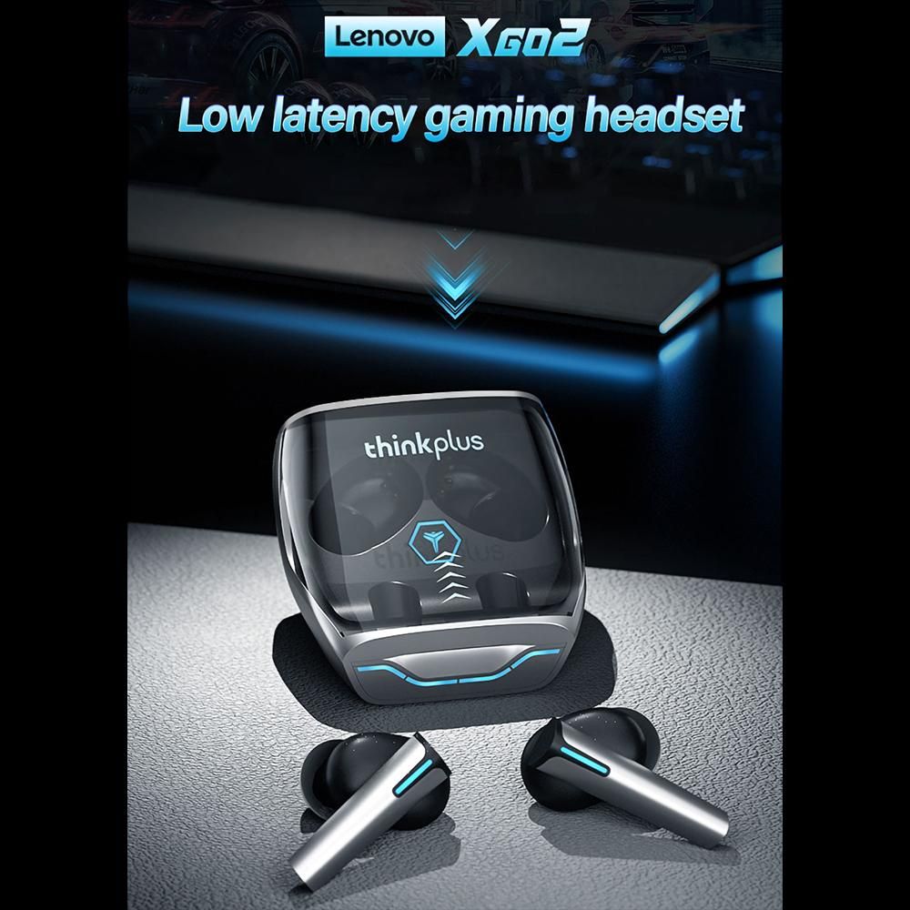 Lenovo XG02 Wireless BT5.0 Gaming Headphones In-ear Gaming Earbuds HiFi Sound Quality Game/Music Dual Mode Low Delay White
