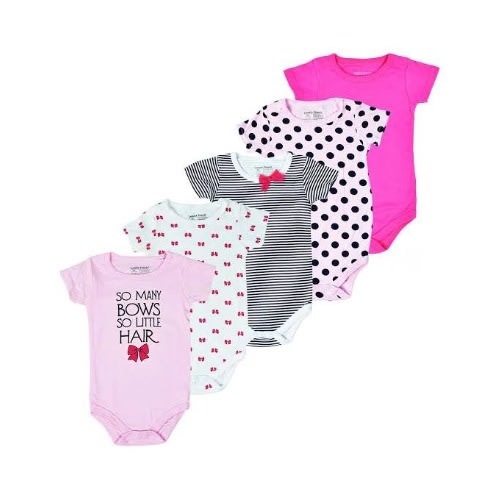 Baby 5 Packs Design Multicolour Bodysuit