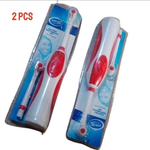 2 Pieces Rechargeable Waterproof Automatic Tooth Brush Set