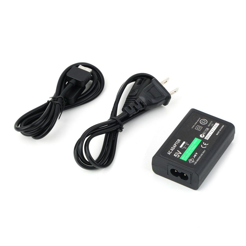 Stable Power Charger Power Adapter For Sony For PS Vita USB Data Cable-black-EU