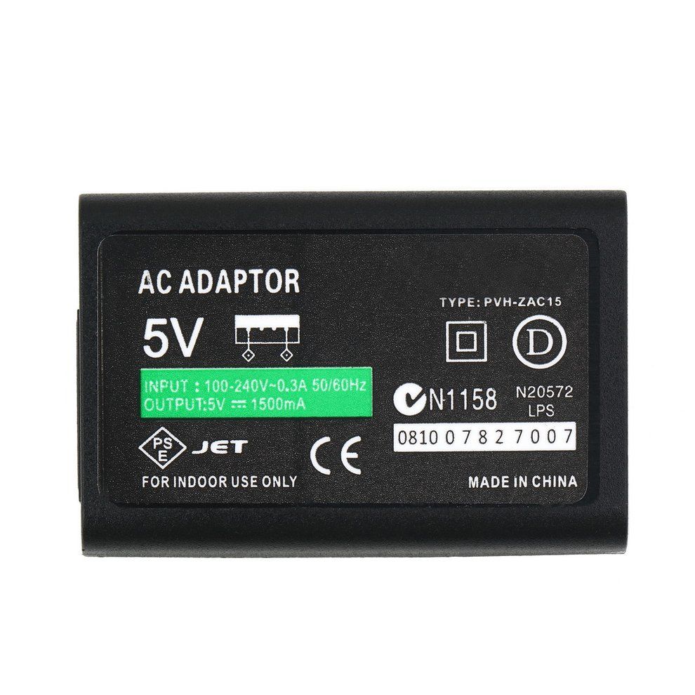 Stable Power Charger Power Adapter For Sony For PS Vita USB Data Cable-black-EU