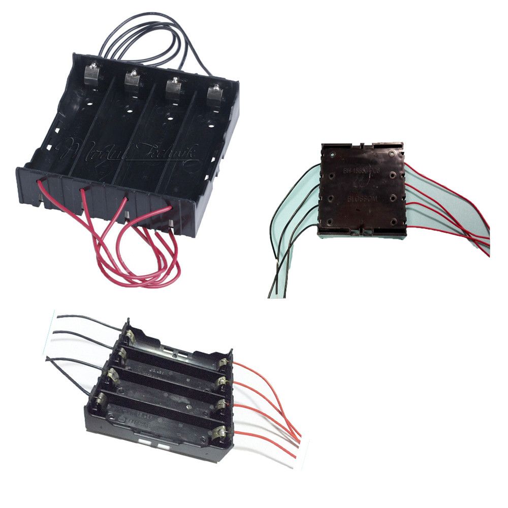 For 4x 18650 Rechargeable Battery Plastic Battery Holder Storage Box Case