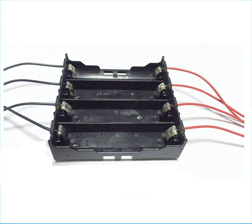 For 4x 18650 Rechargeable Battery Plastic Battery Holder Storage Box Case