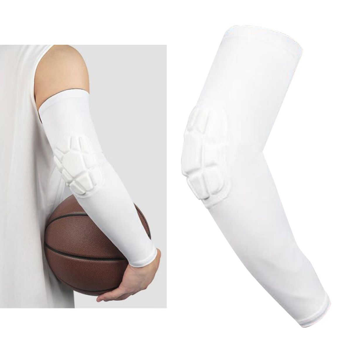 1 Piece Padded Arm Sleeve, Compression Arm Sleeve  M
