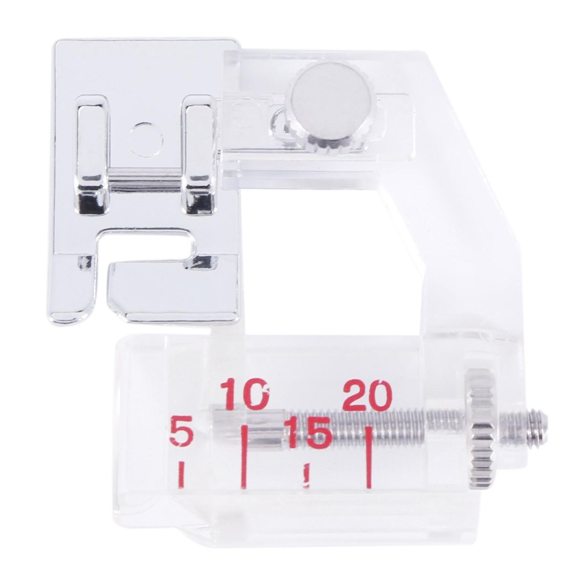 Sewing Machine Feet,3Pcs Rolled Hem Pressure Foot Set (1/2 Inch,3/4 Inch,1 Inch),With 3Pcs Narrow Rolled Hem Presser Feet And Adjustable Guide Presser Foot,Bias Binder Foot