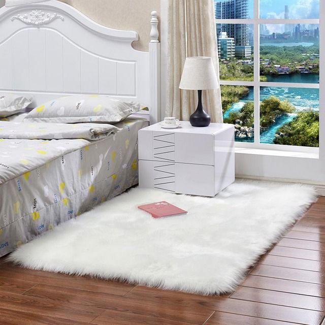 Fur Artificial Sheepskin Hairy Carpet For Living R