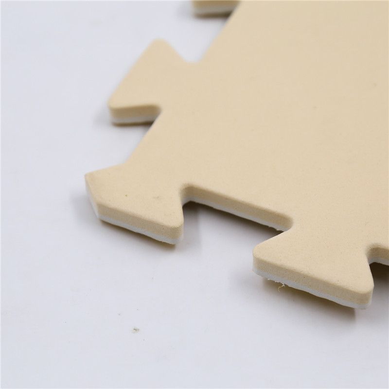 1pc 11.8x11.8inch Eva Foam Floor Mat Faux Wood Gra