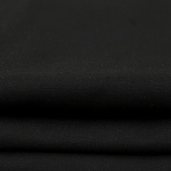 Cotton Linen Fabric - Linen Fabrics For Sewing Pants Dress Skirt Black