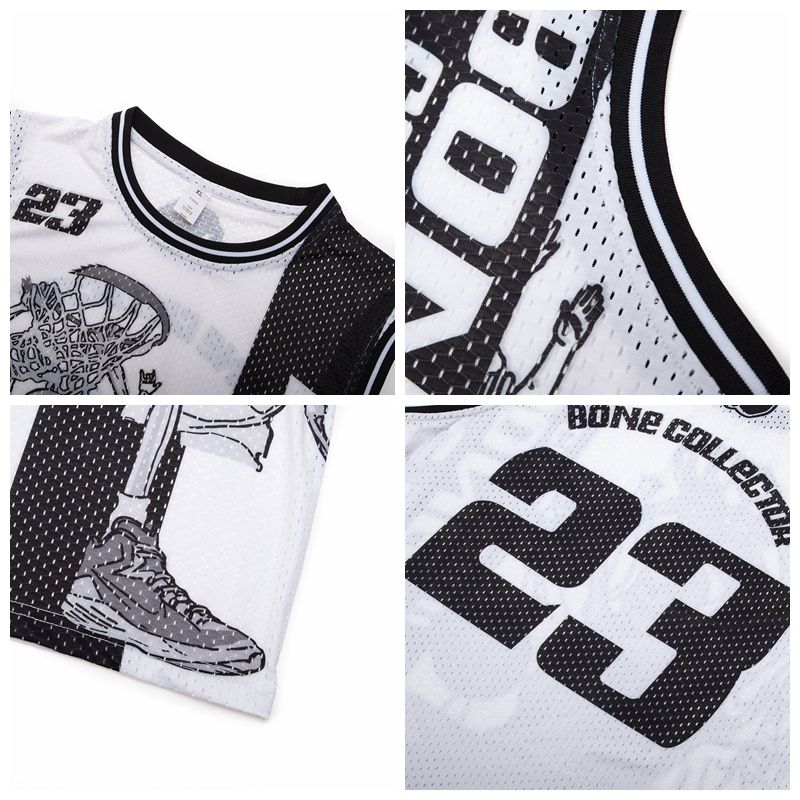 Sleeveless O-neck Unisex Men Women Basketball Jersey Vest