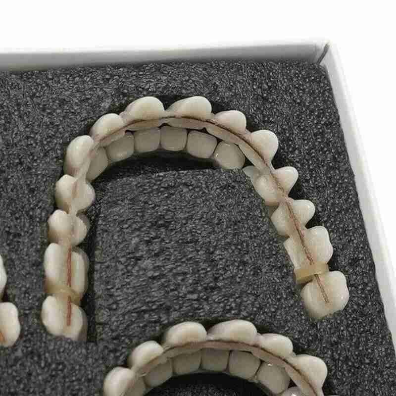 28pcs/set Resin Teeth Denture Upper Lower Shade Artificial