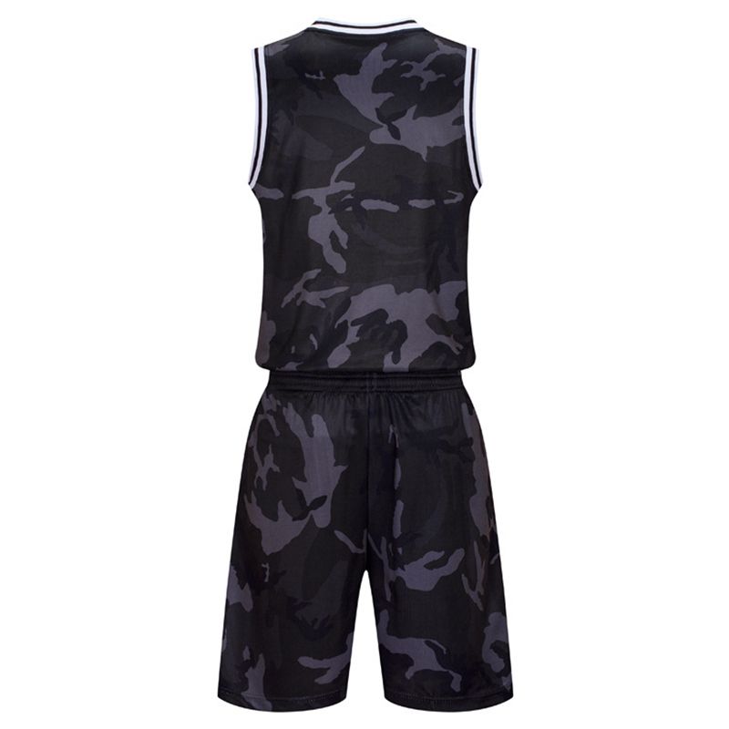 Sleeveless Vest Shorts Men Basketball Jersey Set Uniform