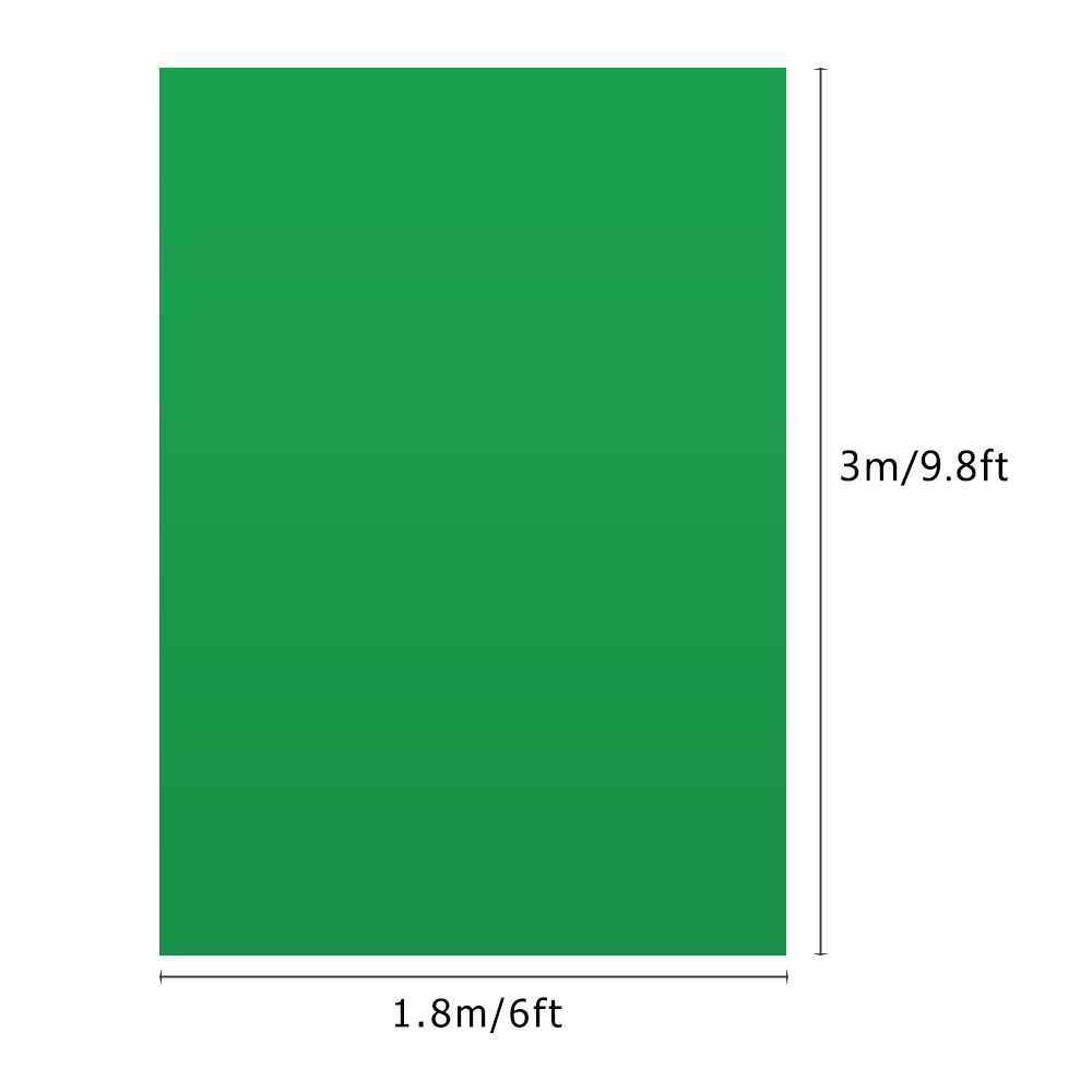 1.8 * 3m / 6 * 9.8ft Professional Green Screen Backdrop