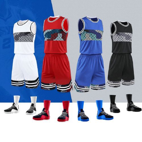 Sleeveless Vest Shorts Men Basketball Jersey Set Uniform