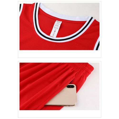 Sleeveless Vest Shorts Men Basketball Jersey Set Uniform