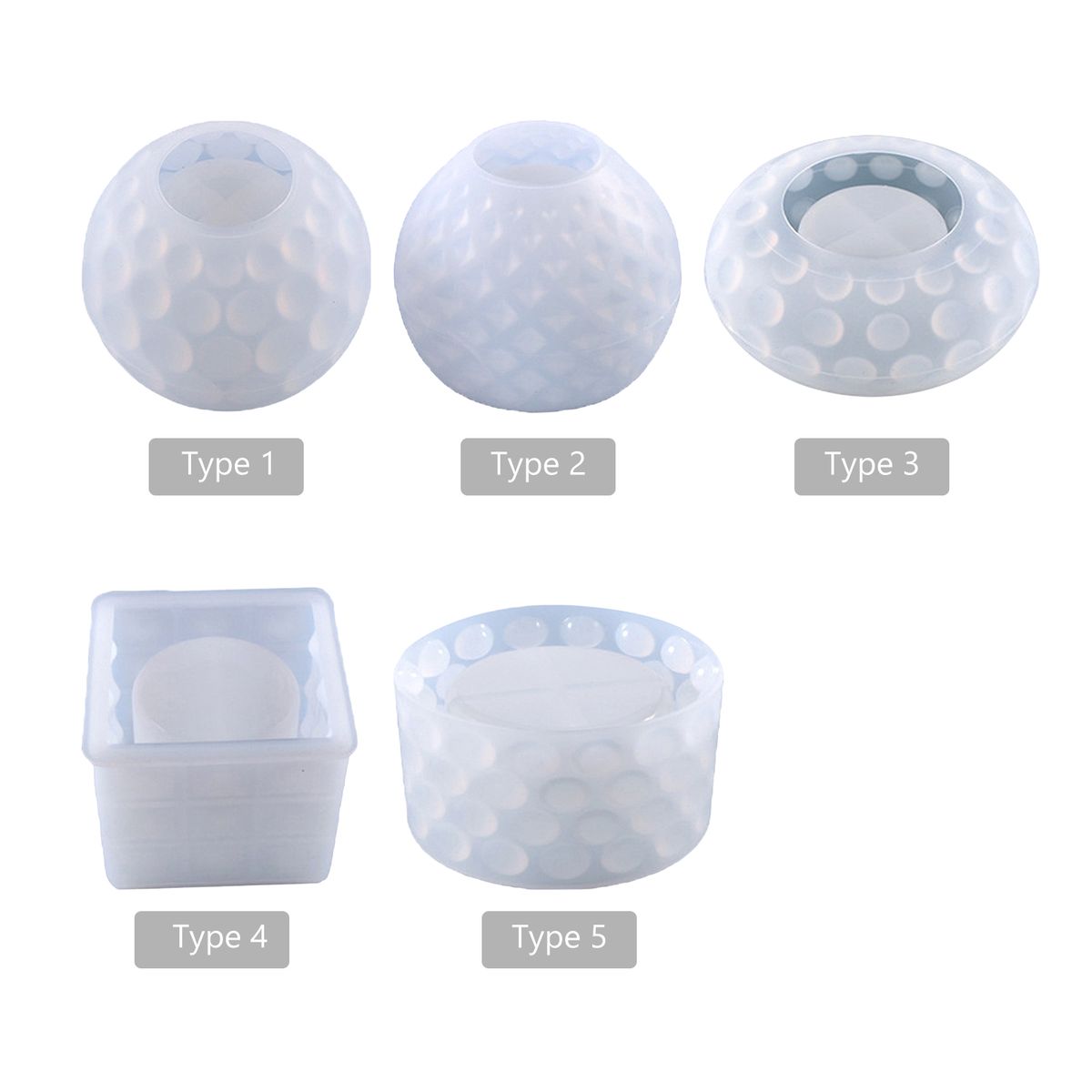 DIY Candle Holder Mold Box Resin Molds Jewelry Box Molds