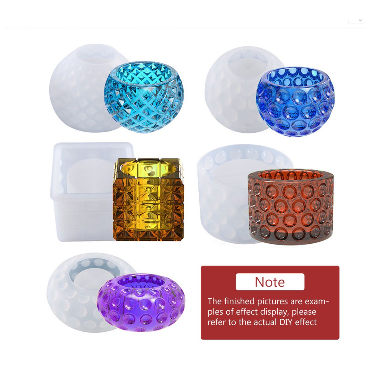 DIY Candle Holder Mold Box Resin Molds Jewelry Box Molds
