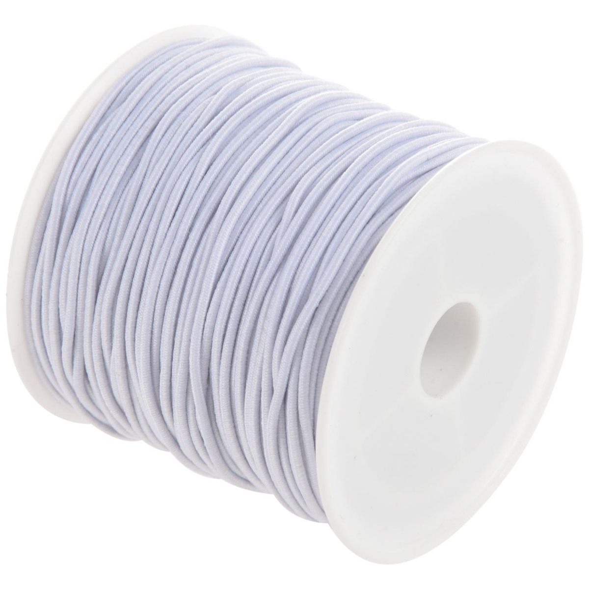 1 x White Rubber Elastic Beading Cord Thread String 1 mm