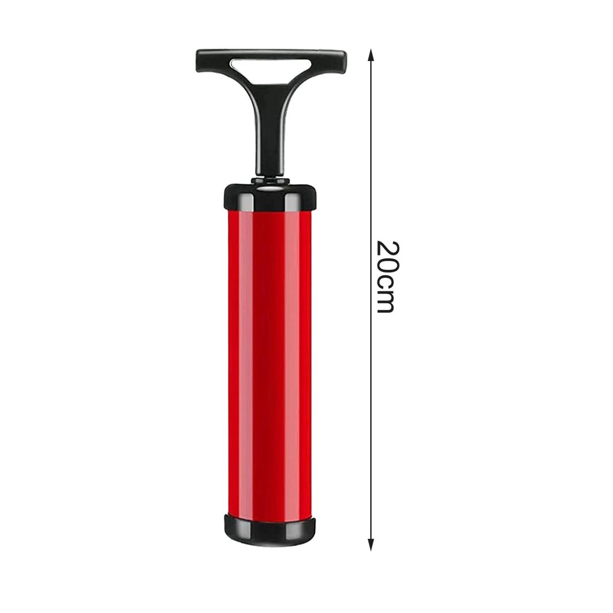 1 Set Ball Inflator Soccer Basketball Hand Tool Red
